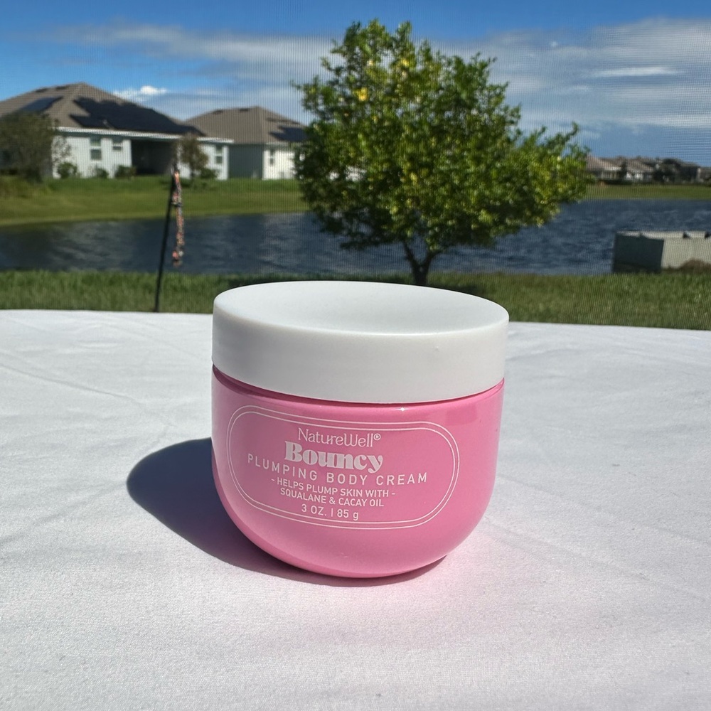 NatureWell Bouncy Body Cream Squalane + Cacay Oil 3oz Hydrating Moisturizer! NEW